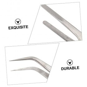 minkissy Lot de 5 pinces à épiler à 9 trous - Outils spécialisés - Coupe-ongles en acier inoxydable - Pince à épiler électron