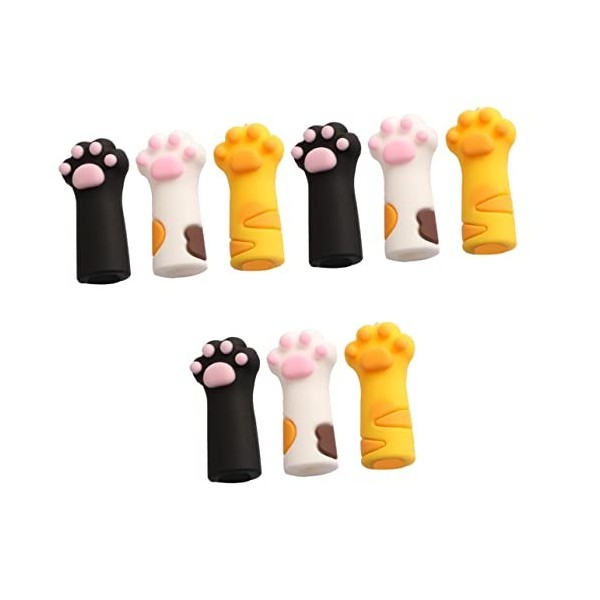 FRCOLOR 6 Pièces Protecteur De Patte De Chat Manchon De Protection Pour Ciseaux Capuchon De Ciseaux à Cuticules Dongles Mini