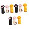 FRCOLOR 6 Pièces Protecteur De Patte De Chat Manchon De Protection Pour Ciseaux Capuchon De Ciseaux à Cuticules Dongles Mini
