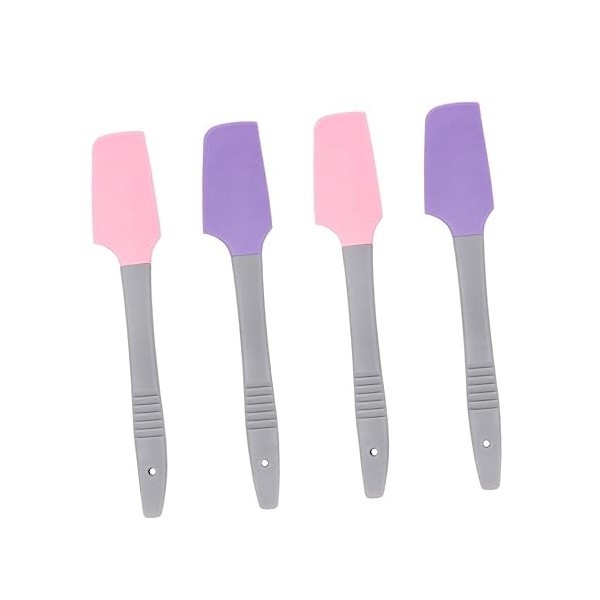 Healeved 4 Pièces Spatule à Cire En Silicone Grattoir à Boue Pour Le Visage Spatule Applicatrice En Silicone Spatules à Cire 