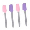 Healeved 4 Pièces Spatule à Cire En Silicone Grattoir à Boue Pour Le Visage Spatule Applicatrice En Silicone Spatules à Cire 