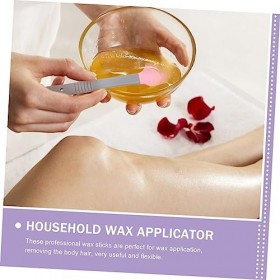 Healeved 4 Pièces Spatule à Cire En Silicone Grattoir à Boue Pour Le Visage Spatule Applicatrice En Silicone Spatules à Cire 