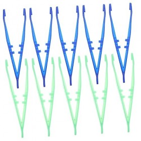 Veemoon 10 Pièces Extension De Cils Accessoires Arts Et Artisanat Pour Les Enfants Bleu Accessoires Pince À Épiler Jetable Pi