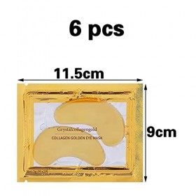 6 Paires 12 Pièces Patch Yeux,Patch Yeux Anti Cernes,Eye Patch,Patch pour Les Yeux,Patch Collagene Yeux,pour Réduit les Cerne