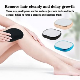 BARVERE Gomme Epilatoire, Epilateur Cristal, Gomme Epilatoire pour Femme et Masculin, Épilateur Physique Sûr, Portable Nano C