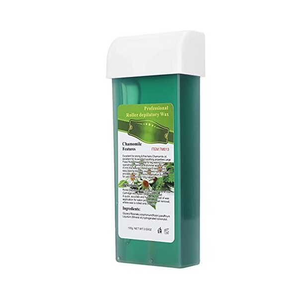 Rouleau de Cire, 100g Rouleau Professionnel Cire épilatoire épilation à Domicile Grande Surface épilation du Corps Rouleau de