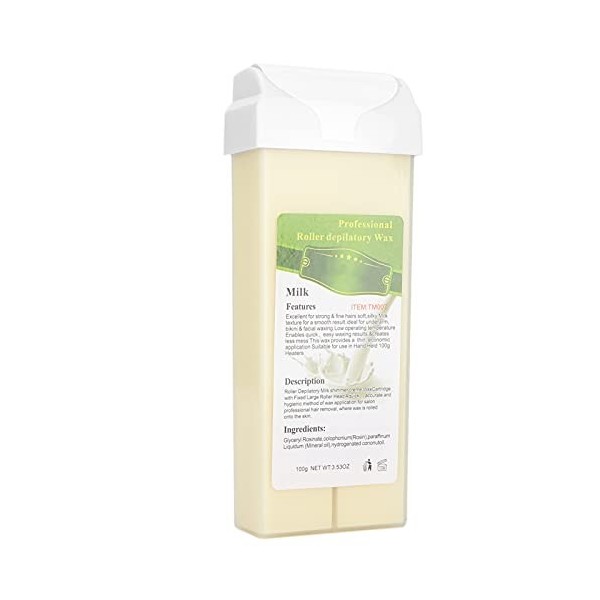Rouleau Dépilation à la Cire, 100g, Rouleau de Cire épilatoire pour Aisselles rose 
