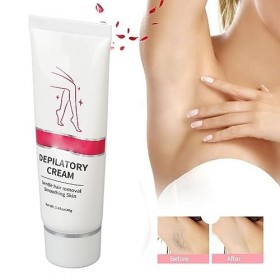 Crème Dépilatoire Douce et Indolore pour Peaux Sensibles, Crème Dépilatoire Douce pour le Corps pour les Bras des Aisselles