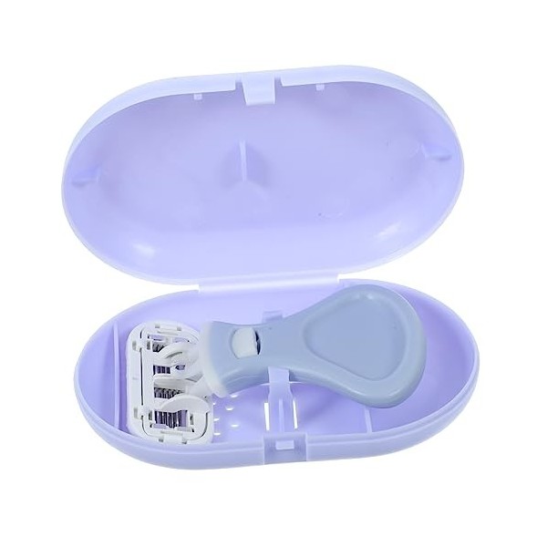 FOMIYES Rasoir En Acier Inoxydable Dame Rasoir Sécateurs À Main En Plastique Rose Corps Tondeuses Épilateur Manuel Épilateur 