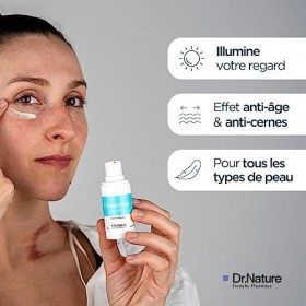 Patch Yeux Reutilisable Silicone Médical + Crème Contour des Yeux Acide Hyaluronique et Caféine - 2 x Patch Yeux Anti Cernes 
