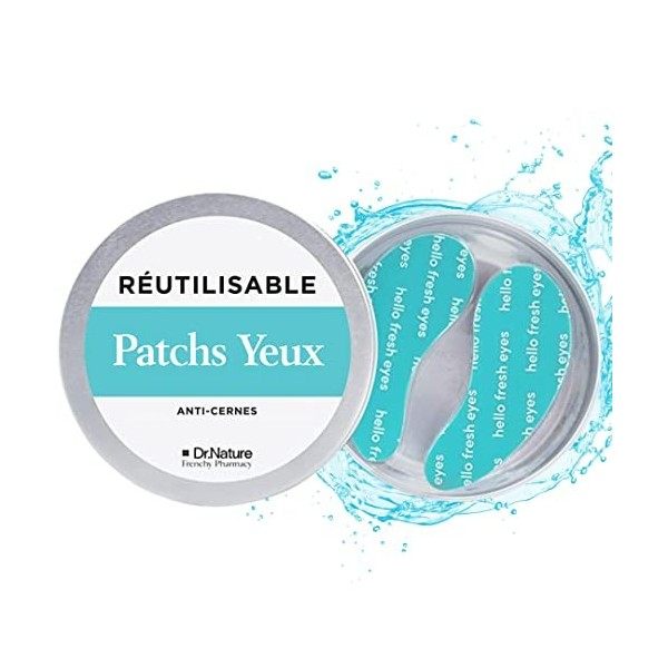 Patch Anti Cerne Yeux en Silicone Reutilisable Dr. Nature - Masque Anti  Cerne et Anti Poche sous Les Yeux - Eye Patch Cernes