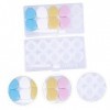 DOITOOL 2 Pièces Cas Voyage Cas Tremper Cas Accessoires Boîte De Rangement Kit De Soins Oculaires Titulaire Cas Boîte Portabl