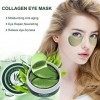 Masque de collagène pour les yeux aux algues vertes, patchs de collagène sous les yeux tampons de Gel pour les yeux Anti-âge 