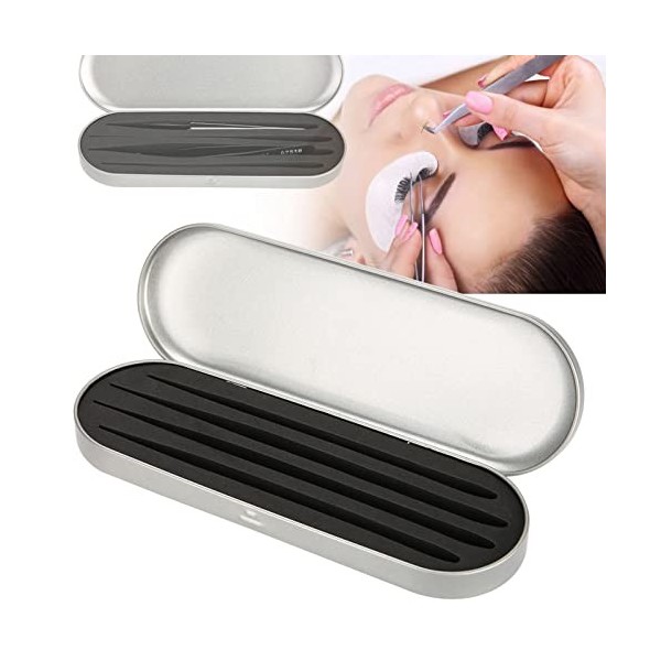 Miskall Boîte De Rangement pour Pince à épiler pour Extension De Cils, Boîte De Rangement Professionnelle pour Pince à épiler