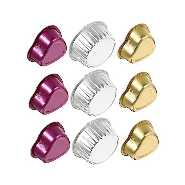FRCOLOR Bol De Fusion De Cire De 9 Pièces Mini Chauffe-Mini Bougies Bougies Rondes Pot De Cire De Remplacement Accessoires po