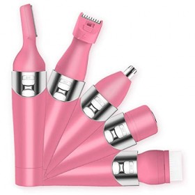 Qutsvosh ÉPilation Du pour Femmes Rasoir éLectrique de Nez Rechargeable USB éTanche 5 en 1 Rasoir éLectrique pour le Corps In