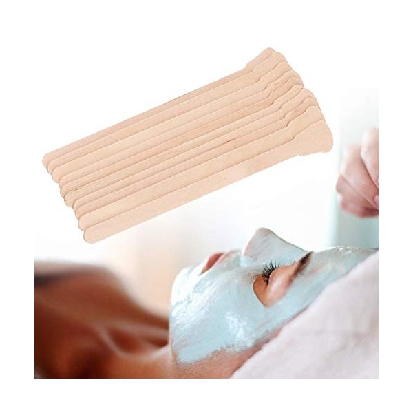 Bâtons de cire, spatule de cire en bois épilation à la cire applicateur épilation bâtons pour nez sourcil oreille visage mous