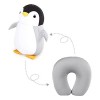 Oreiller Cervical 2 en 1 en Forme de U en Forme de Pingouin - Oreiller de Soutien du Cou - Oreiller de Voyage - Support de Co