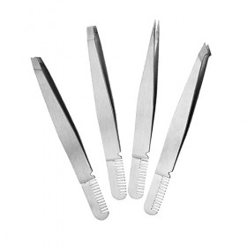 Beaupretty 4 Pièces Gadgets Faux Cils Pince à Cils Pince à Épiler Pour Grappes De Cils Trousse De Cosmétologie Pince à Sourci