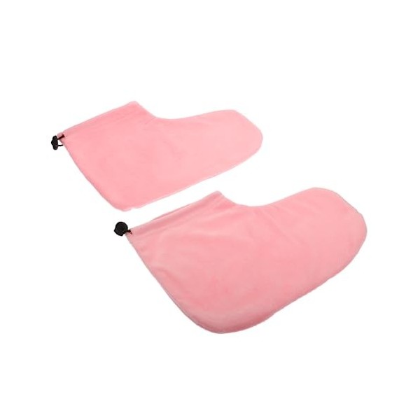 FOMIYES 1 Paire De Cire Chaude Couvre-Pieds Tapis De Bain Chauffant Chauffe-Spa Doublure Facile Cire De Paraffine Pied Cire D