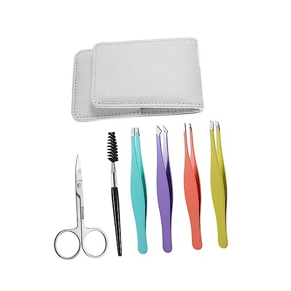 Beavorty 6 Pièces Ensemble De Pince À Sourcils Kit De Rasage Ensemble De Brillant À Lèvres Ensemble De Costume Pour Les Femme