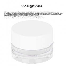 fuik Récipient cosmétique, Bouteille de crème Pot de crème pour Le Visage 10 g pour Le Camping pour Les Voyages pour la Maiso