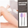 FOMIYES 4 Pièces Applicateur De Cire Outils En Résine Outils De Maquillage Cire Dure Pour LÉpilation Spatules En Silicone Ap