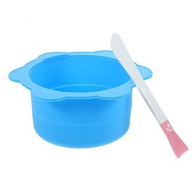 Mobestech 1 Ensemble Pinceau Applicateur Revêtement De Fonte De Cire De Silicone Bol De Fusion De Cire Bol En Silicone De Soi