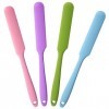 Lot de 4 spatules anti-adhésives en silicone pour épilation à la cire - Pour usage domestique ou en salon