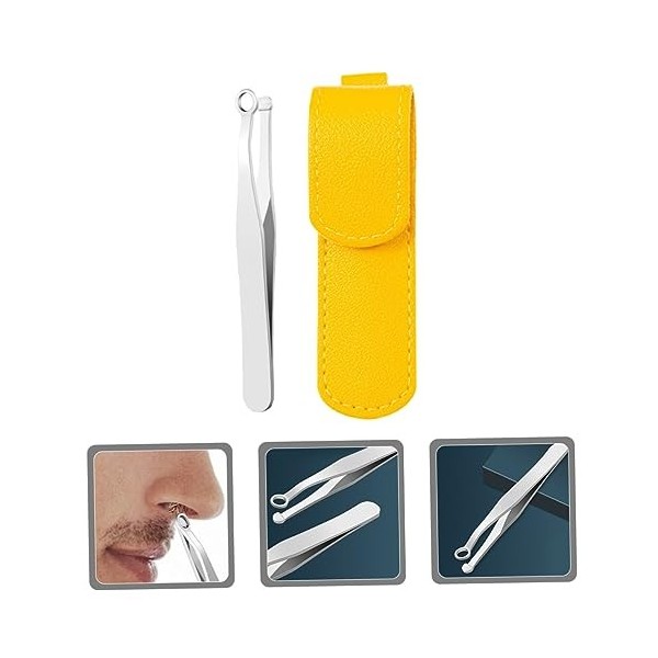 POPETPOP 1 Ensemble DOutils Pince À Épiler Barbe Nez Tondeuses Nasales Pour Hommes Épilateur Nez Petits Pinces À Poils De Ne