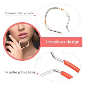 Épilateur facial à ressort 3 pièces, épilateur à filetage pour femmes, rasoir portatif pour lépilation des lèvres du visage