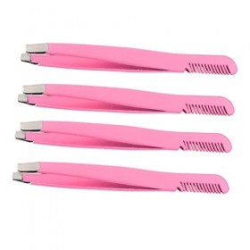 Beaupretty 4 Pièces Pince À Sourcils Diagonale Tondeuse À Sourcils Maquillage Brosse À Sourcils Pince À Sourcils De Précision