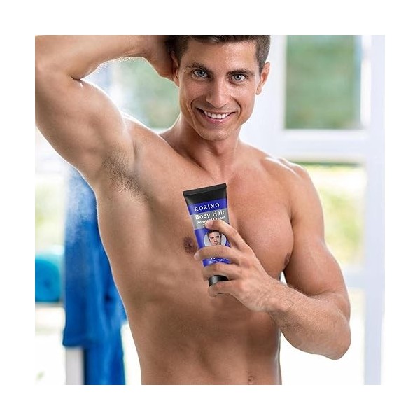 Crème Dépilatoire Visage Hommes, Crème dépilatoire épilatoire, Crème dépilatoire corporelle pour poils masculins indésirables