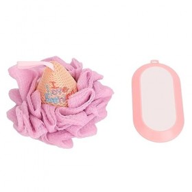 Éponge de Douche de Bain, Outil dépilation pour éliminer les Peaux Mortes, Améliorer la Couleur de la Peau, Maille Fine Réut