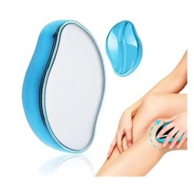 SHOP-STORY - SWEET SKIN BLEU : Gomme DÉpilatoire en Cristal Sans Douleur Indolore Pour Voyager Facile à Nettoyer