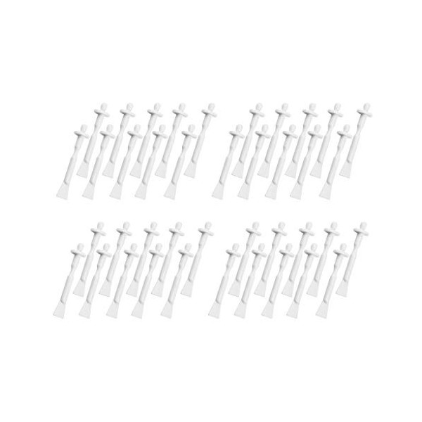 40 Pcs Multifonction Nez Applicateur Cire Sticks Spatules Pour Nasal Nasal Oreille Cheveux Facial Épilation