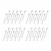 40 Pcs Multifonction Nez Applicateur Cire Sticks Spatules Pour Nasal Nasal Oreille Cheveux Facial Épilation