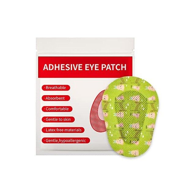 AndicAge Lot de 60 patchs adhésifs pour les yeux pour enfants et filles - Pour enlever en douceur les yeux - Pour amblyopie, 