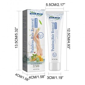 60g Crème Dépilatoire, Crèmes Dépilatoires Homme Femme, Crème Dépilatoire Intime, Épilation Indolore, Épilation en Douceur, p