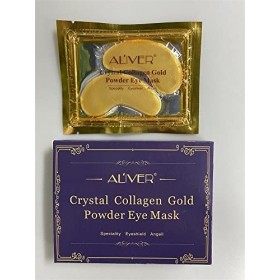 Masque pour les Yeux au Collagène en Gel en Poudre Dor 24K Crystal 25 paires,Anti-âge et Rides, Hydratant, pour éliminer les