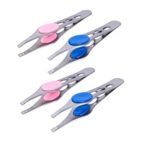 POPETPOP 4 Pièces Pince À Sourcils En Acier Inoxydable Pinces À Sourcils Pince À Épiler Kit Sourcils Tondeuse À Sourcils Pinc