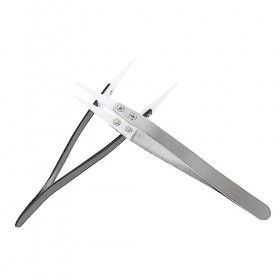 POPETPOP 2 Pièces Pince À Épiler En Céramique Pince À Épiler En Céramique Pince À Épiler Droite De Précision Pince À Épiler E