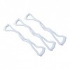 Lot de 3 Cordes élastiques pour Exercices Dépaule, Bleues, Confortables, Portables, Antidérapantes, Robustes en Forme de 8, 