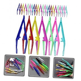 POPETPOP 30 Pièces Pinces À Sourcils En Plastique Pinces À Sourcils En Plastique Kit De Mise En Forme Des Sourcils Pour Femme