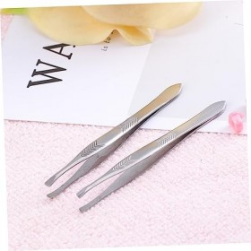 FRCOLOR 2 Pièces Pinces à Cheveux Cueilleur De Sourcils Pincettes En Forme De Ciseaux Pince à Sourcils Outil Épilateur De Sou