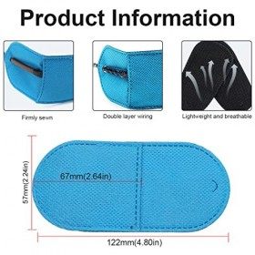 Cache Oeil Medical pour Amblyopie - 6Pcs Cache Oeil pour Enfants Adultes Réutilisable Cache-oeil de Lunettes Couvre Lunettes 