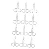 minkissy Lot de 2 ensembles de 6 outils de cils pour femme - Pince à épiler de précision pour extension de cils - Kit de maqu