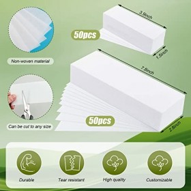 Lot de 250 bandes non tissées pour cire chaude - Pour épilation sur le visage et les jambes