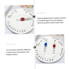 POPETPOP 5 Pièces Pince À Sourcils Pince À Épiler Incarnés Pince À Sourcils Pour Hommes Pince À Épiler À Pointe Inclinée Pour