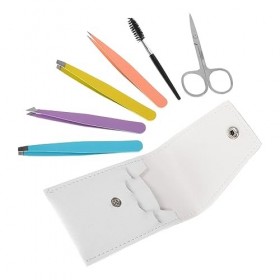 FOMIYES 6 Pièces Ensemble De Pinces À Sourcils Pince À Épiler En Acier Inoxydable Pince À Sourcils Outil De Traction De Poils